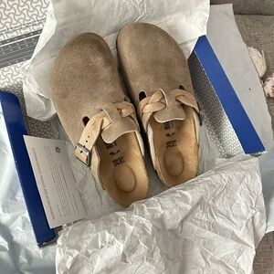 Birkenstock Boston (Taupe/Braid)